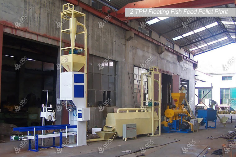 2 TPH extruding Machinery for Fish Feed Making Plant in Tanzania