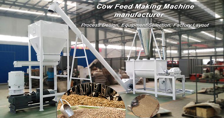 How are dairy cow feed pellets processed?