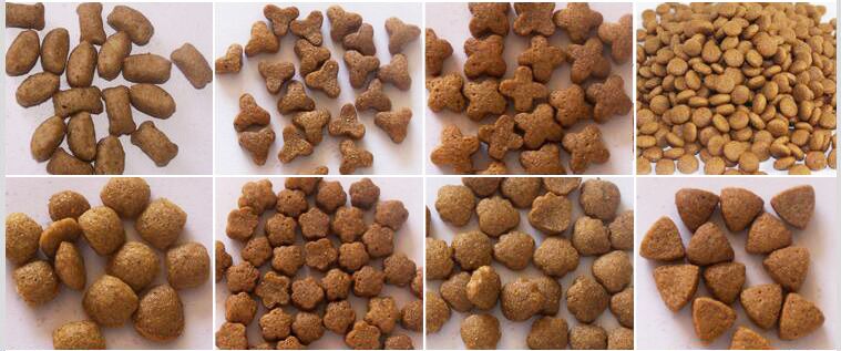 pet food various shapes