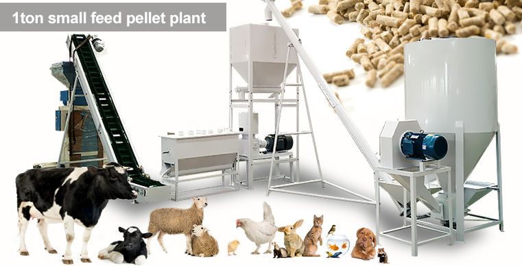 Small Cattle Chicken Feed Mill Plant
