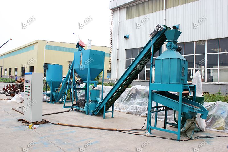 Small Flat Mold Feed Pellet Production Line