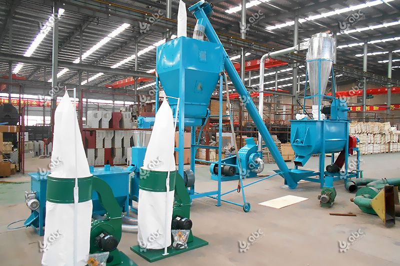 1TPH Poultry Feed Pellets Production Line