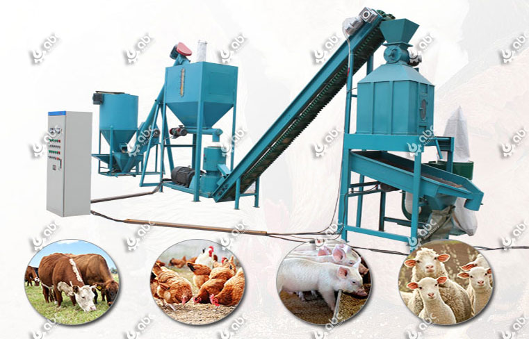 Animal Feed Pellet Production Line for Cattle