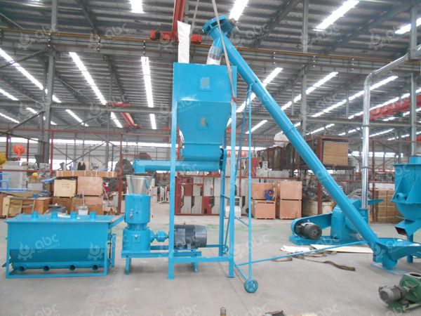 feed pellet plant conveying pelletizing and cooling machines