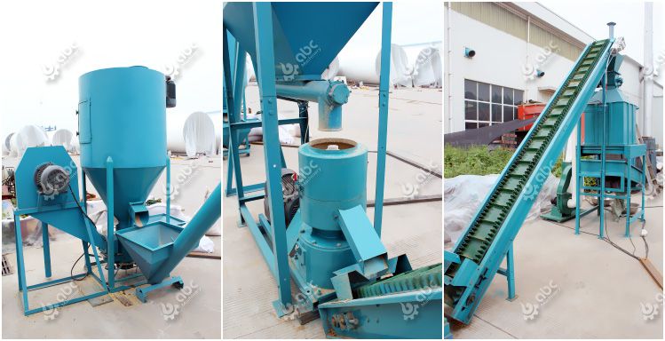 mini animal feed pellet mill plant