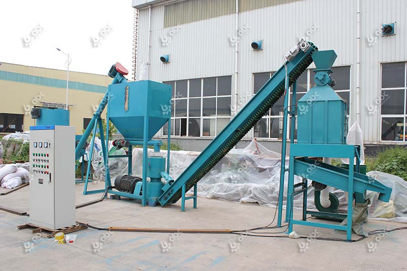 Small Sorghum Cattle Feed Pellet Plant 600-1000kg/h